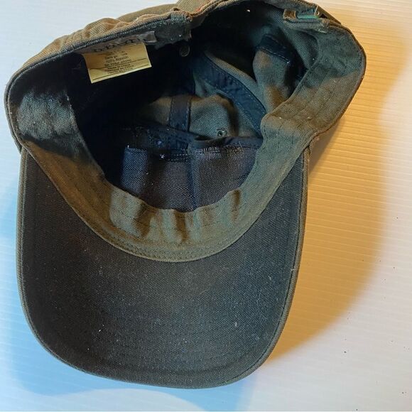 CARHARTT SINCE 1889 mens adjustable army green worn in work trucker hat cap - Picture 3 of 7